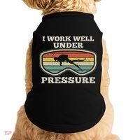 I Work Well Pressure Distressed Scuba Diving Diver Doggie Tank thumb 0