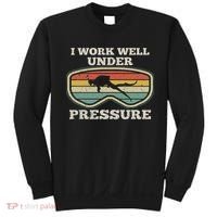 I Work Well Pressure Distressed Scuba Diving Diver Sweatshirt thumb 0