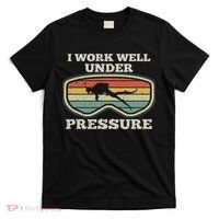 I Work Well Pressure Distressed Scuba Diving Diver T-Shirt thumb 0