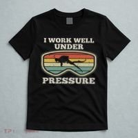 I Work Well Pressure Distressed Scuba Diving Diver T-Shirt thumb 5