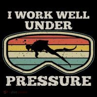 I Work Well Pressure Distressed Scuba Diving Diver Ornament thumb 1