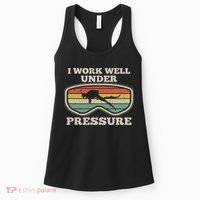 I Work Well Pressure Distressed Scuba Diving Diver Women's Tank Top thumb 0