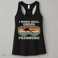 I Work Well Pressure Distressed Scuba Diving Diver Women's Tank Top thumb 3