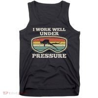 I Work Well Pressure Distressed Scuba Diving Diver Tank Top thumb 0