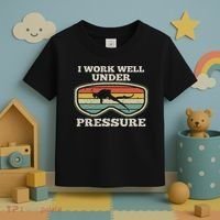 I Work Well Pressure Distressed Scuba Diving Diver Toddler T-Shirt thumb 3