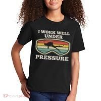 I Work Well Pressure Distressed Scuba Diving Diver Kids T-Shirt thumb 2
