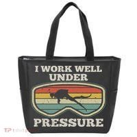I Work Well Pressure Distressed Scuba Diving Diver Tote Bag thumb 0