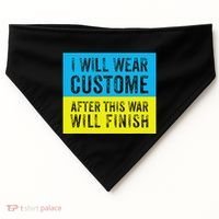 I Will Wear Costume After This War Will Finish Zelensky USA-Made Doggie Bandana thumb 0