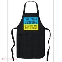 I Will Wear Costume After This War Will Finish Zelensky Apron thumb 0