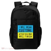 I Will Wear Costume After This War Will Finish Zelensky Backpack thumb 0