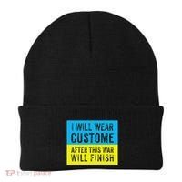I Will Wear Costume After This War Will Finish Zelensky Beanie thumb 0