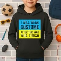 I Will Wear Costume After This War Will Finish Zelensky Kids Hoodie thumb 2