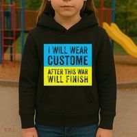 I Will Wear Costume After This War Will Finish Zelensky Kids Hoodie thumb 3