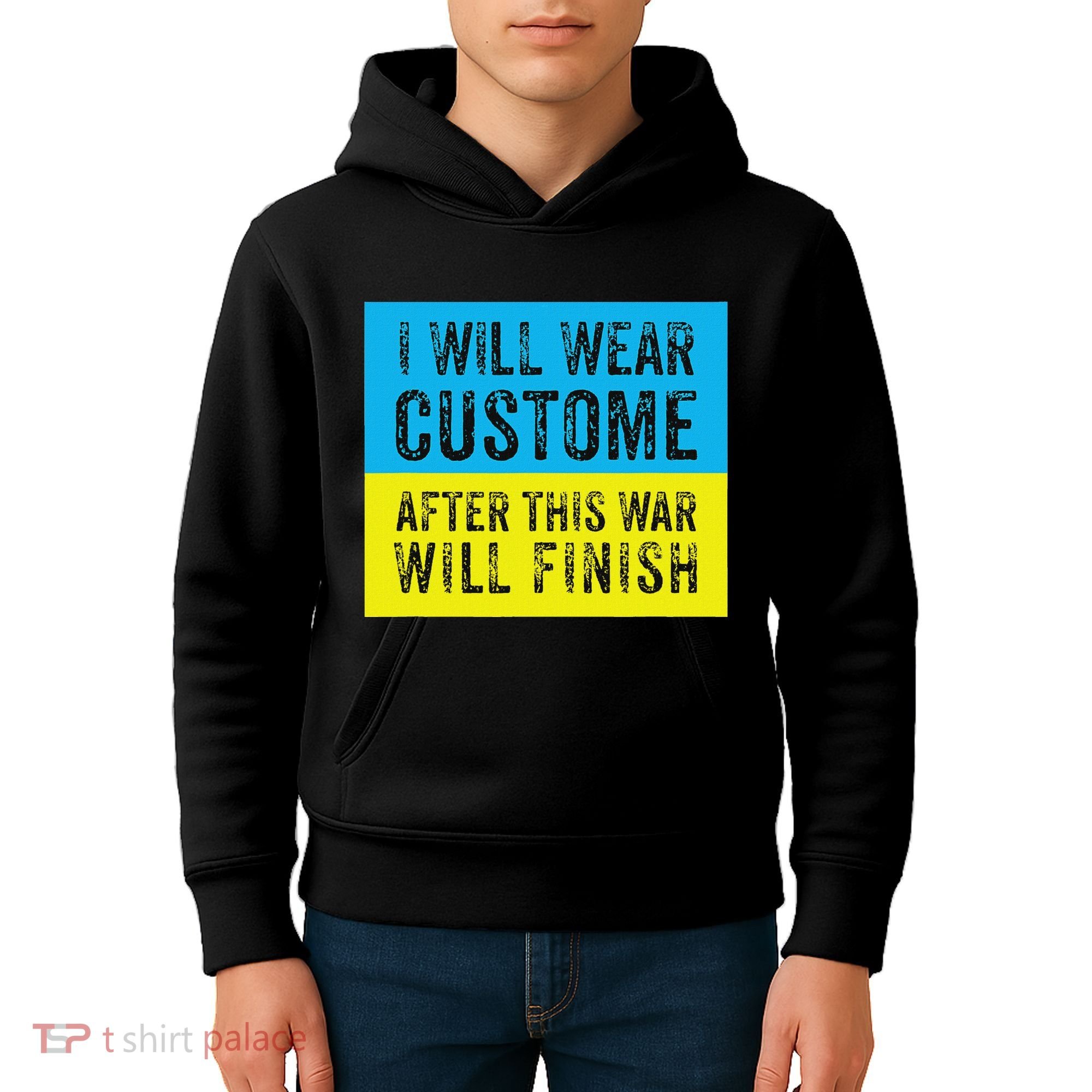 I Will Wear Costume After This War Will Finish Zelensky Kids Hoodie