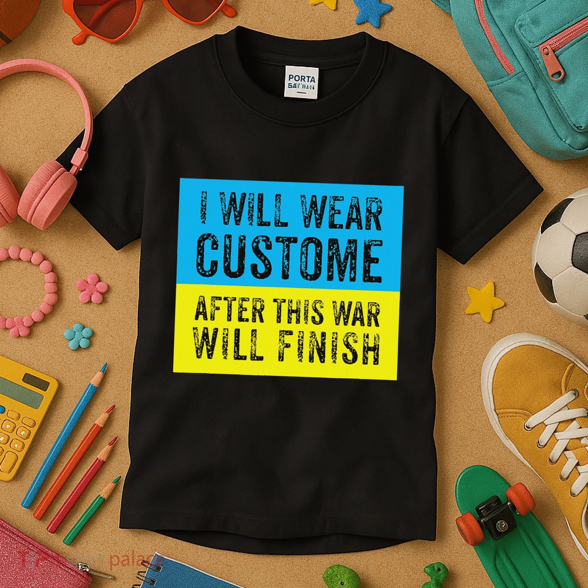 I Will Wear Costume After This War Will Finish Zelensky Kids T-Shirt
