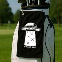 I Want Xrp Ripple Token Crypto Coin Millionaire Cool Gift Golf Towel thumb 2