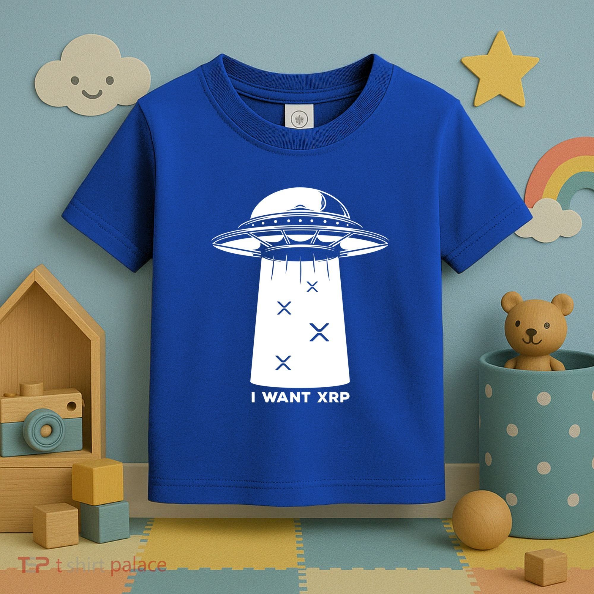 I Want Xrp Ripple Token Crypto Coin Millionaire Cool Gift Toddler T-Shirt