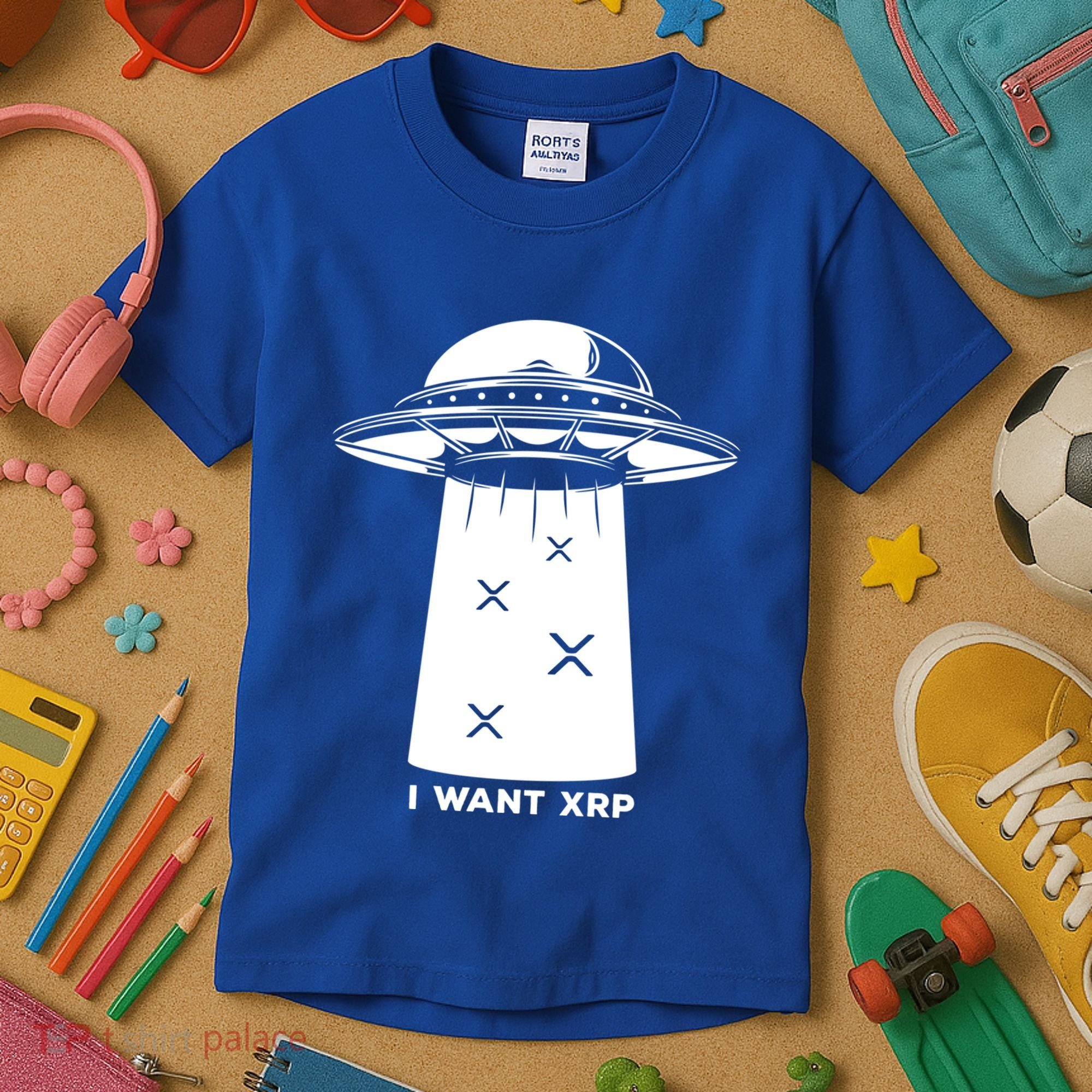 I Want Xrp Ripple Token Crypto Coin Millionaire Cool Gift Kids T-Shirt