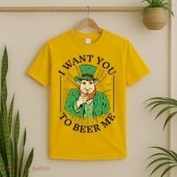 I Want You To Beer Me St Patrick's Day T-Shirt thumb 2