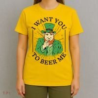 I Want You To Beer Me St Patrick's Day T-Shirt thumb 4