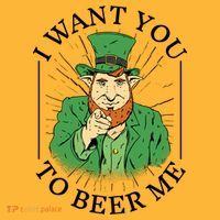 I Want You To Beer Me St Patrick's Day Mousepad thumb 1