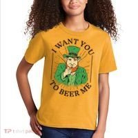 I Want You To Beer Me St Patrick's Day Kids T-Shirt thumb 2