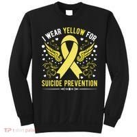 I Wear Yellow For Suicide Prevention Awareness Sweatshirt thumb 0
