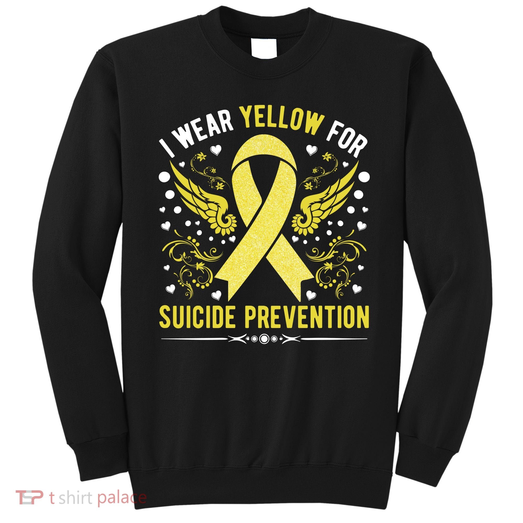 I Wear Yellow For Suicide Prevention Awareness Sweatshirt