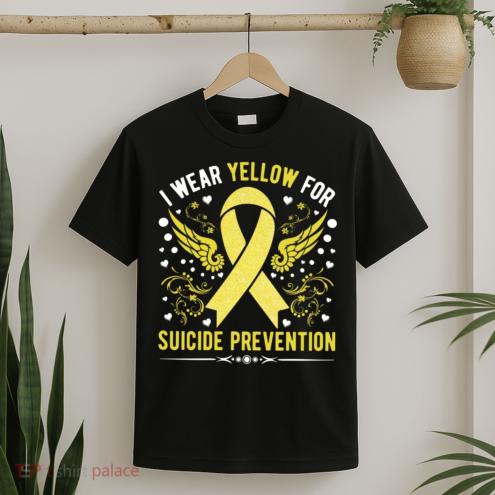 I Wear Yellow For Suicide Prevention Awareness T-Shirt