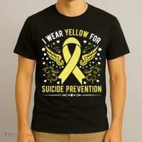 I Wear Yellow For Suicide Prevention Awareness T-Shirt thumb 3