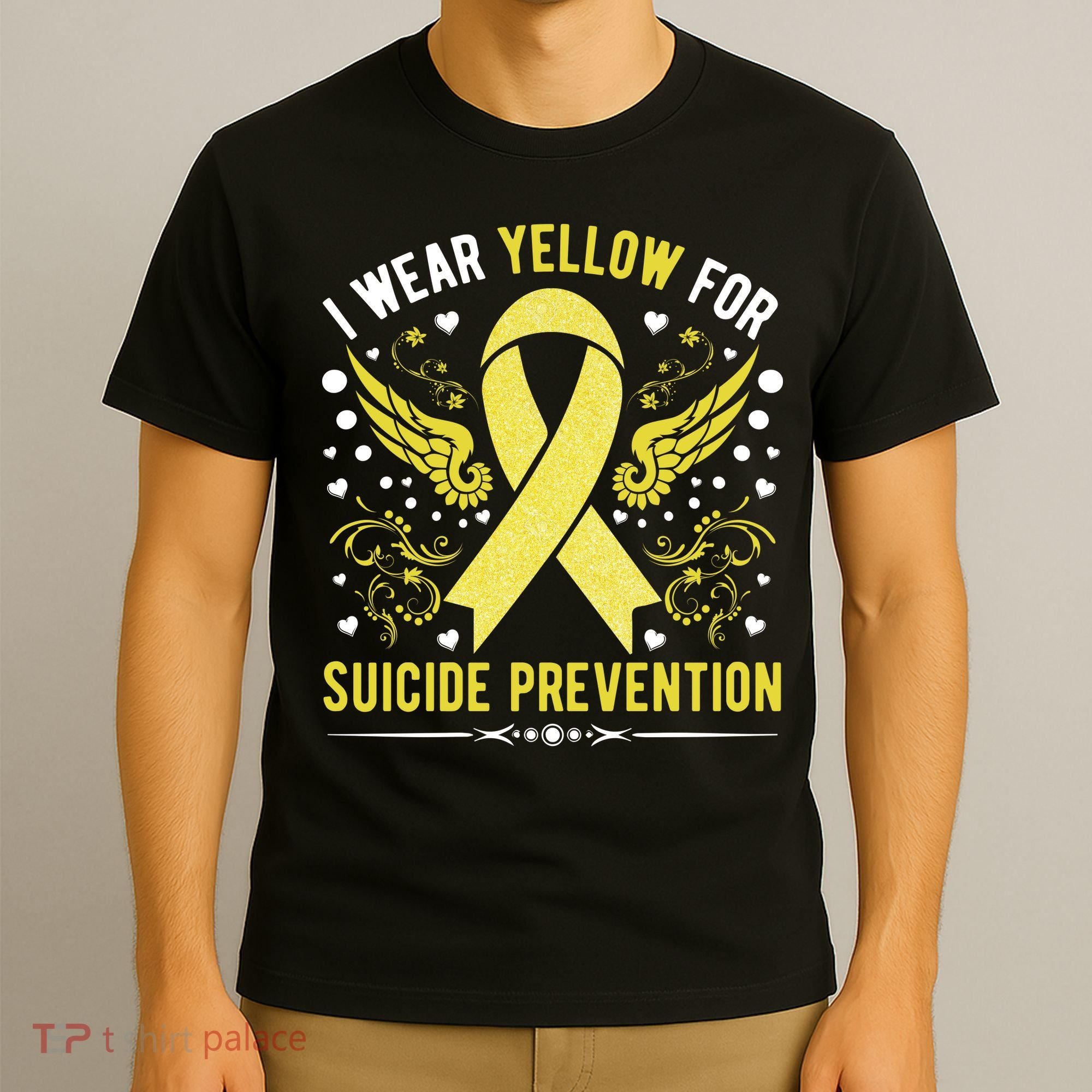 I Wear Yellow For Suicide Prevention Awareness T-Shirt