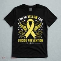 I Wear Yellow For Suicide Prevention Awareness T-Shirt thumb 5