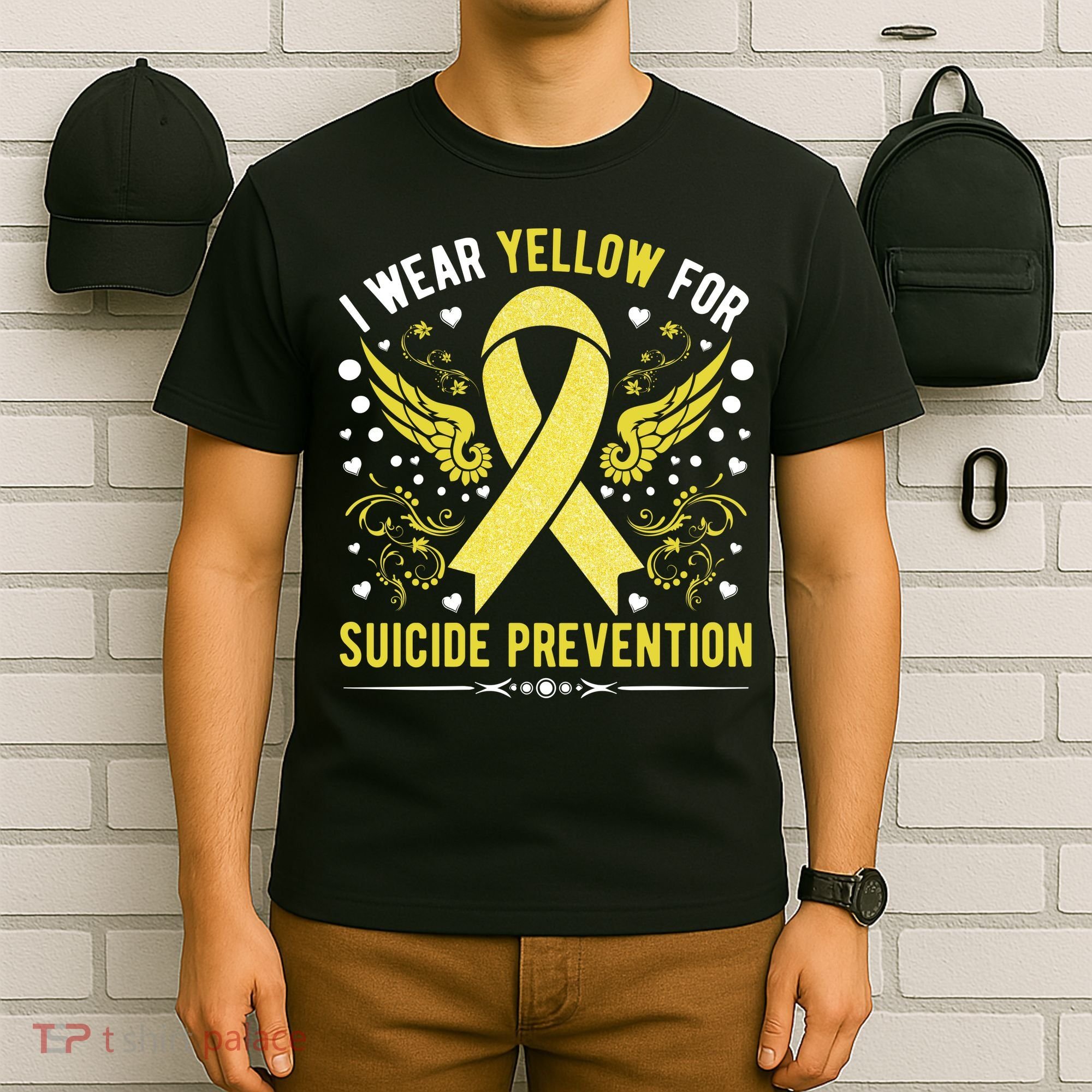 I Wear Yellow For Suicide Prevention Awareness T-Shirt