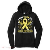 I Wear Yellow For Suicide Prevention Awareness Women's Hoodie thumb 0