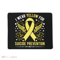 I Wear Yellow For Suicide Prevention Awareness Mousepad thumb 0