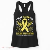 I Wear Yellow For Suicide Prevention Awareness Women's Tank Top thumb 0