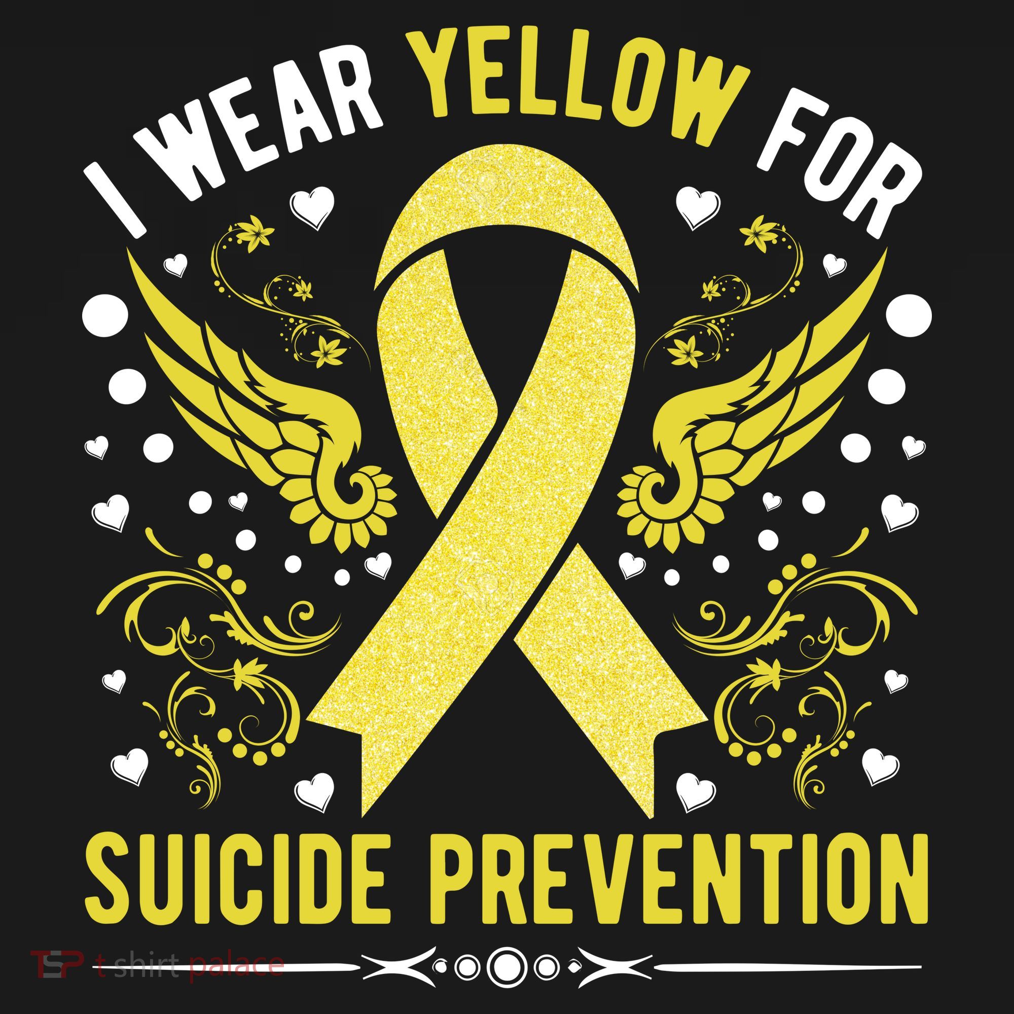 I Wear Yellow For Suicide Prevention Awareness Women's Tank Top