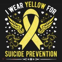 I Wear Yellow For Suicide Prevention Awareness Visor thumb 3