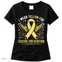 I Wear Yellow For Suicide Prevention Awareness Women's T-Shirt thumb 0