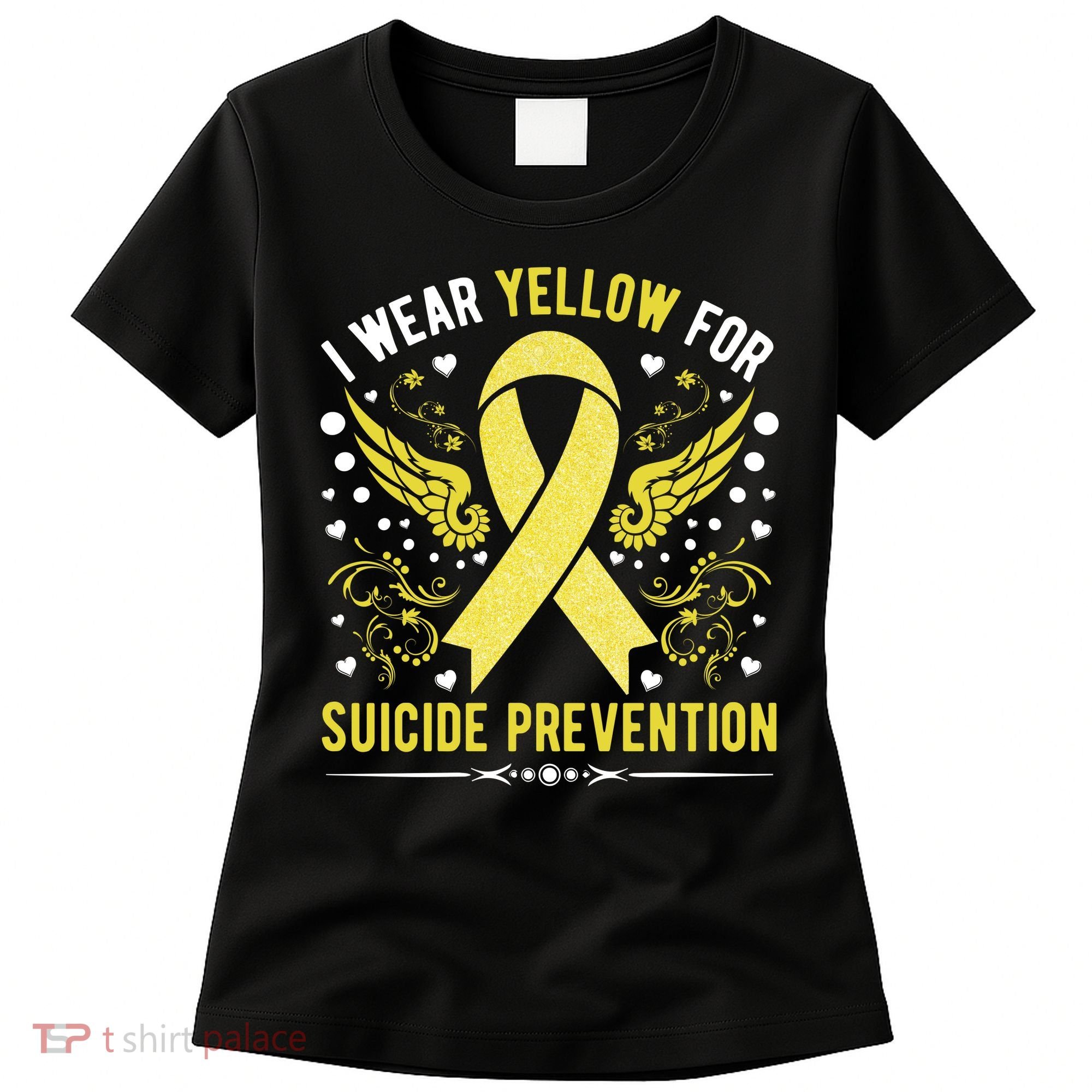 I Wear Yellow For Suicide Prevention Awareness Women's T-Shirt