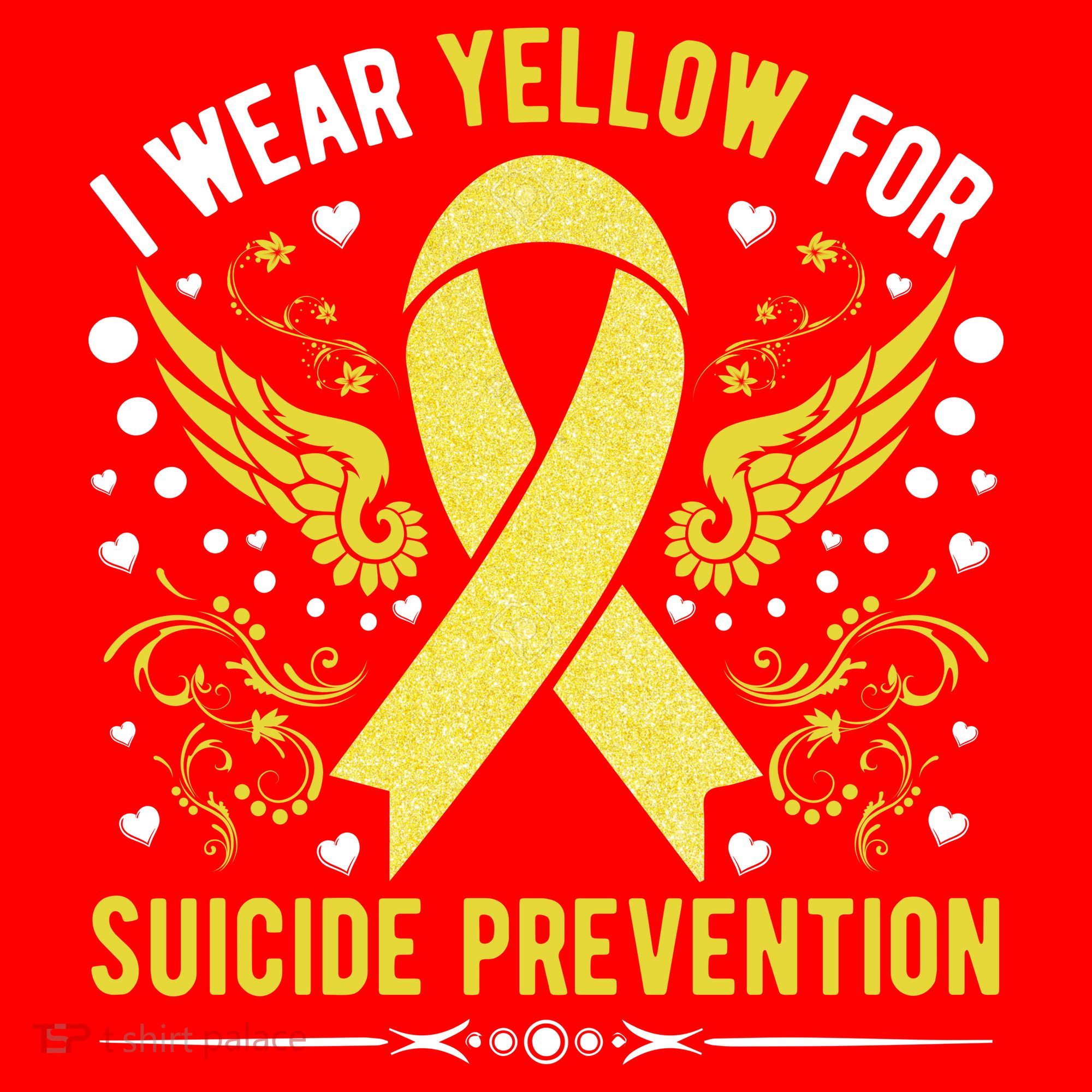 I Wear Yellow For Suicide Prevention Awareness Santa Hat