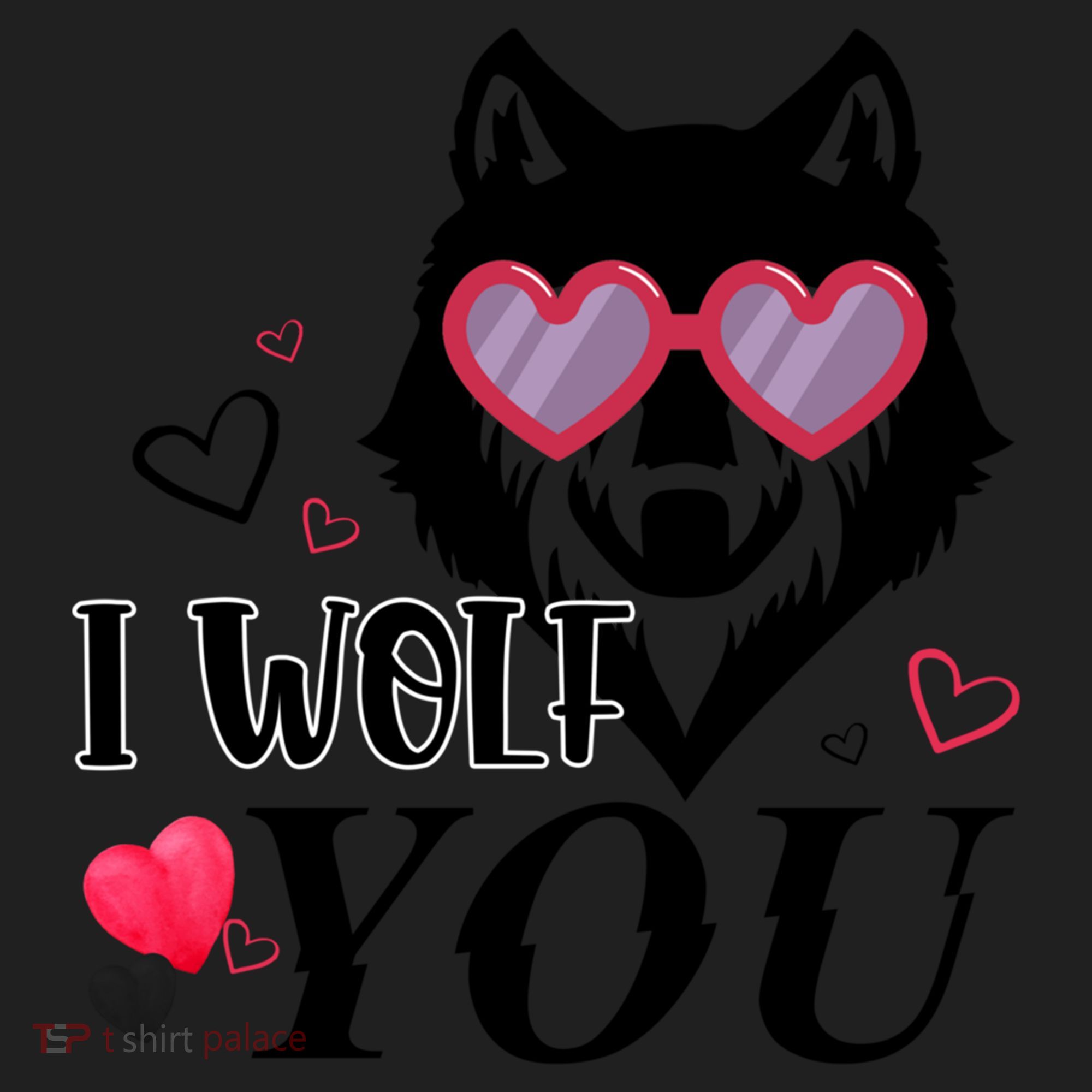 I Wolf You Cool Gift Happy Valentines Day Gift Women's Sweatshirt
