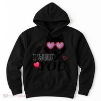 I Wolf You Cool Gift Happy Valentines Day Gift Hoodie thumb 0