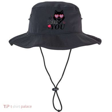 I Wolf You Cool Gift Happy Valentines Day Gift Bucket Hat