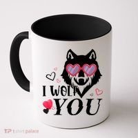 I Wolf You Cool Gift Happy Valentines Day Gift Coffee Mug thumb 0
