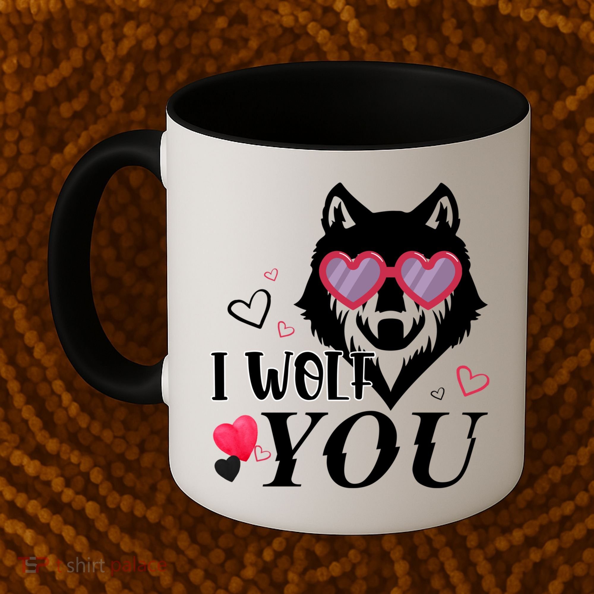 I Wolf You Cool Gift Happy Valentines Day Gift Coffee Mug