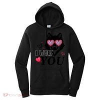 I Wolf You Cool Gift Happy Valentines Day Gift Women's Hoodie thumb 0