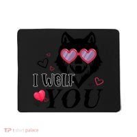 I Wolf You Cool Gift Happy Valentines Day Gift Mousepad thumb 0