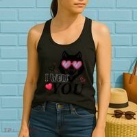 I Wolf You Cool Gift Happy Valentines Day Gift Women's Tank Top thumb 2
