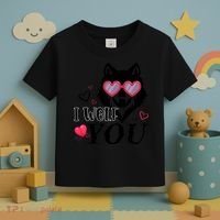 I Wolf You Cool Gift Happy Valentines Day Gift Toddler T-Shirt thumb 3